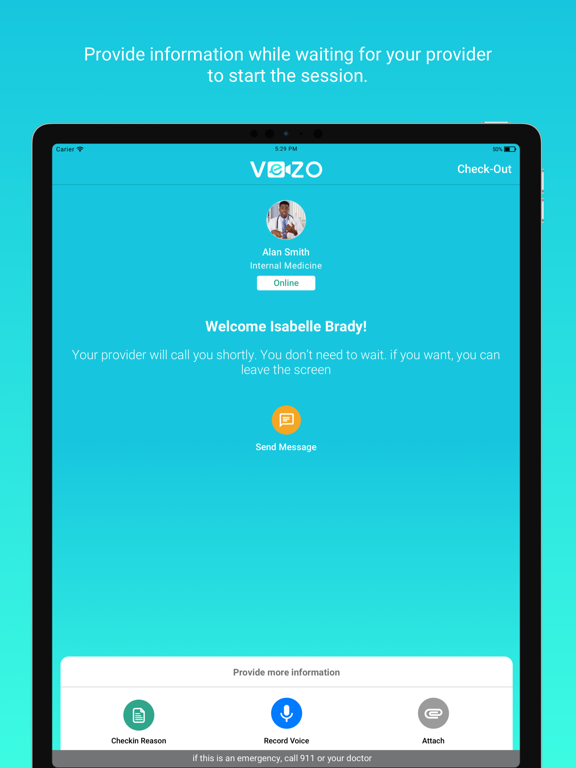 vezo iPad screenshot 2 - Medical app