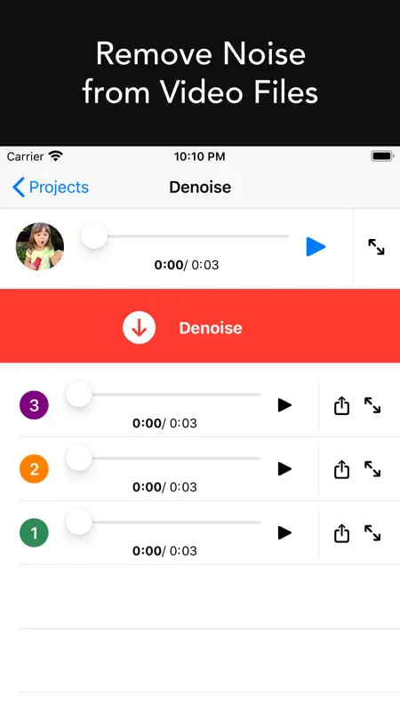 Denoise Audio - Remove Noise screenshot 2 of 6
