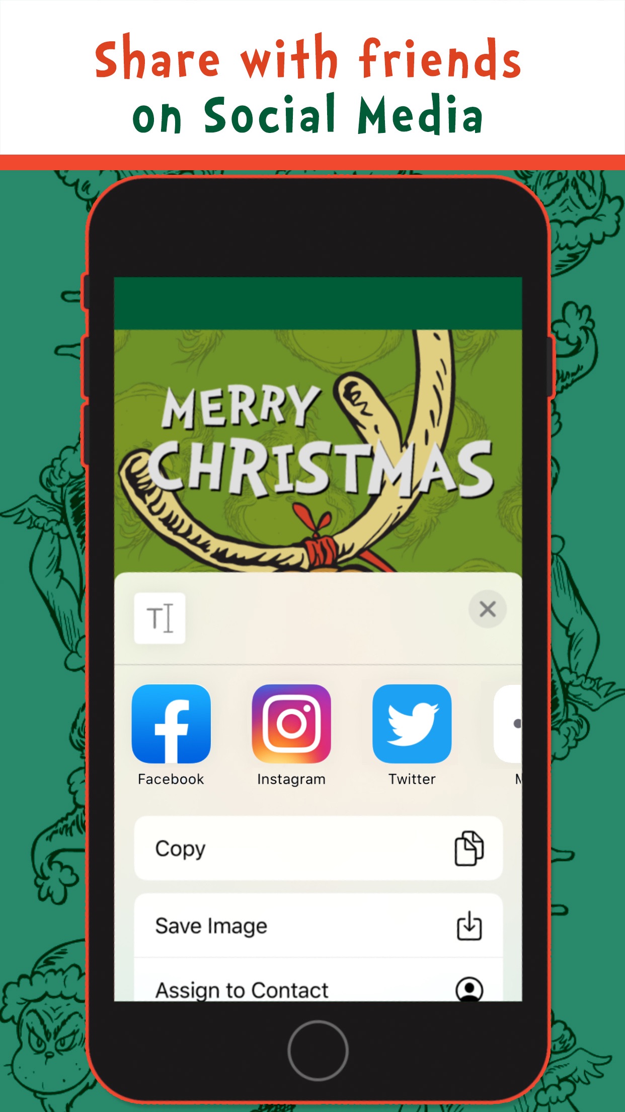 Screenshot do app Dr. Seuss Camera - The Grinch