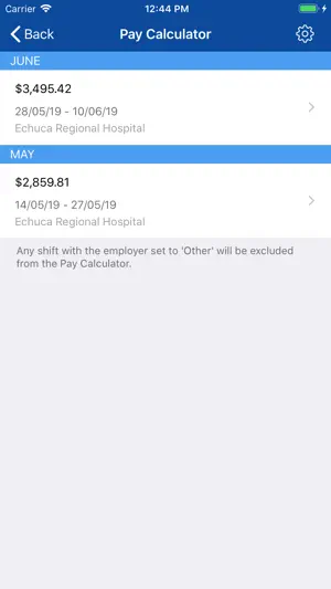 ANMF Diary App screenshot 2