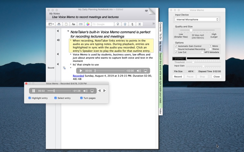 NoteTaker 5 screenshot