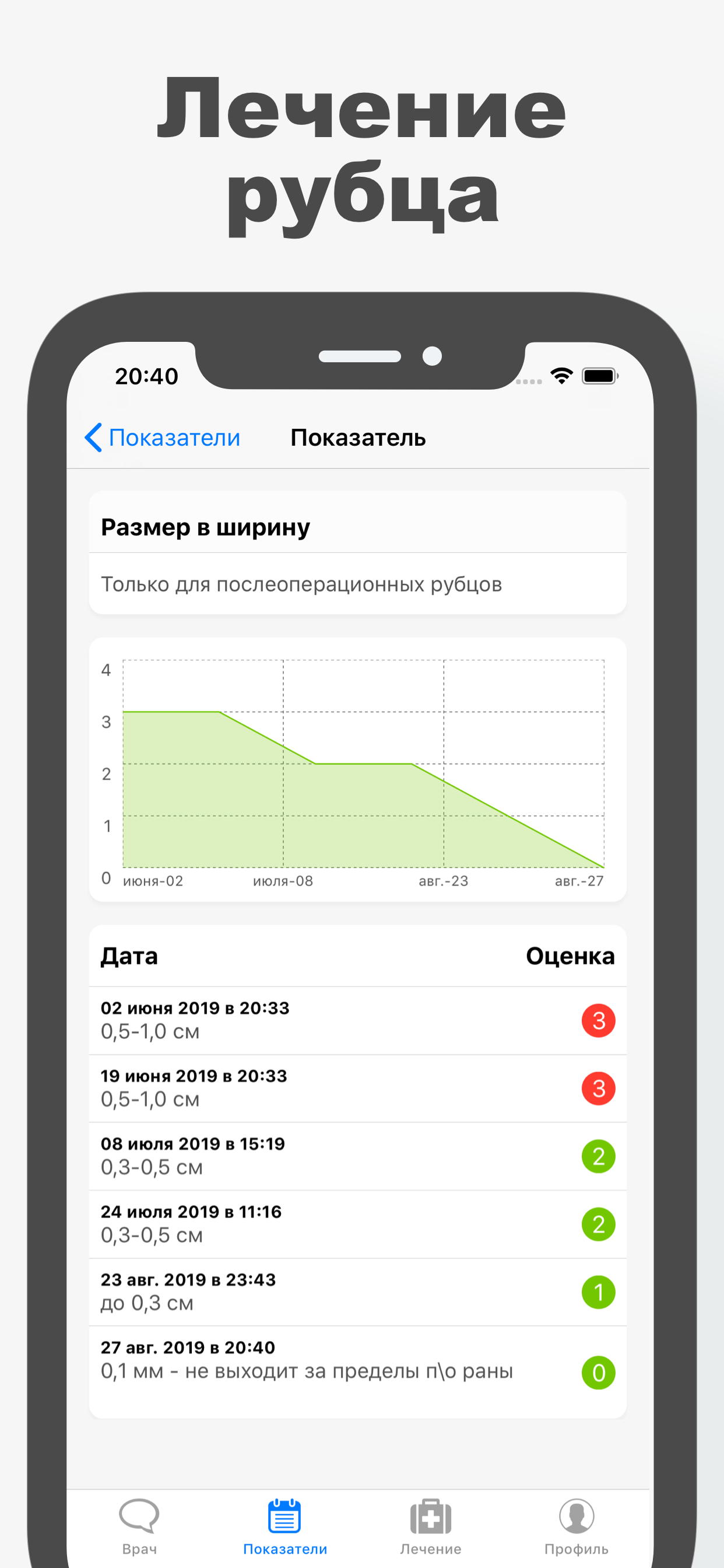 Дневник рубца screenshot 3