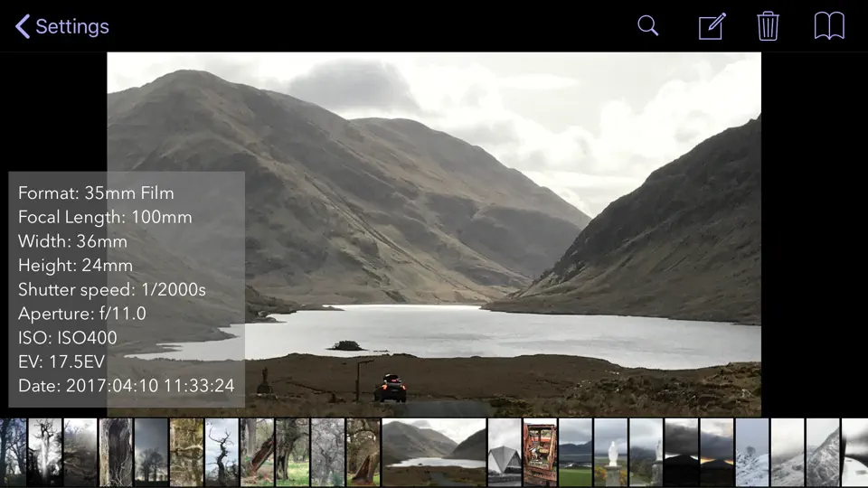 Screenshot von Viewfinder Preview auf dem iPhone 3