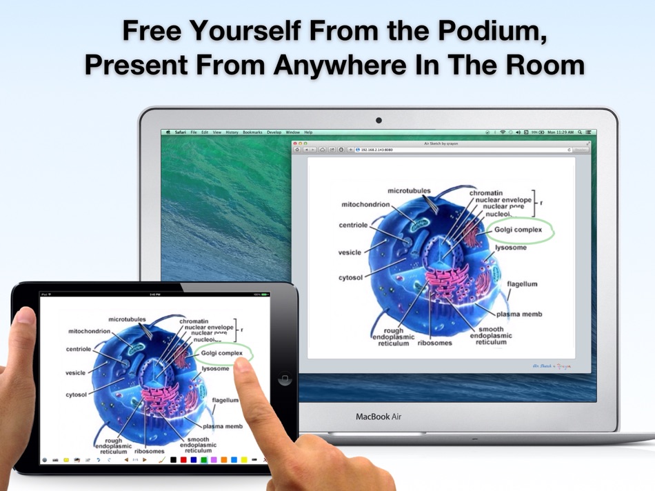 #2. Air Sketch Wireless Whiteboard (iOS) بواسطة: Qrayon, LLC
