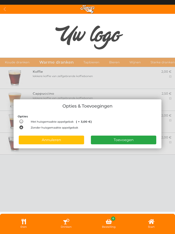 Jamezz iPad screenshot 4 - Food & Drink app