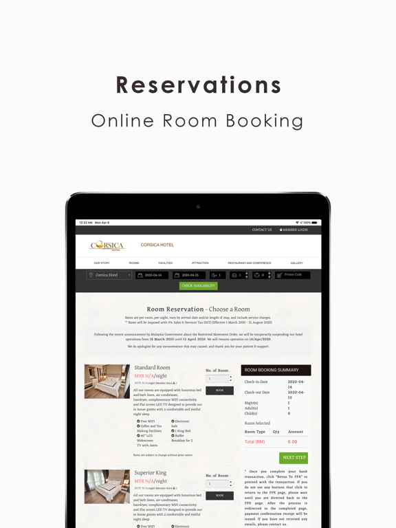 Screenshot #5 pour Corsica Hotel - Booking