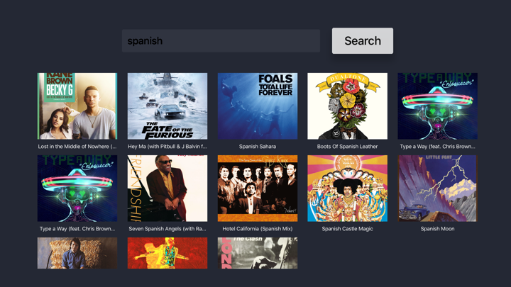 Screenshot #2 pour TV client for Spotify Music