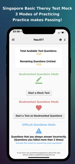 Game screenshot Pass BTT -SG Basic Theory Test mod apk