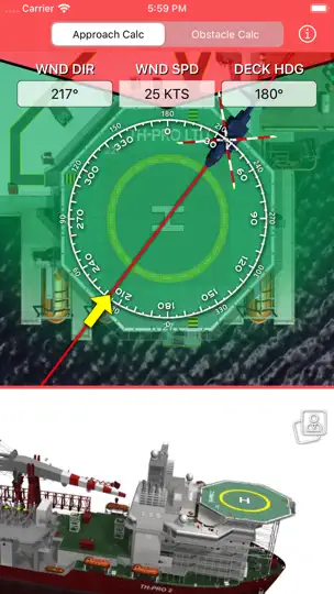 Captura de pantalla de Offshore Safe Approach Calc en iPhone 3