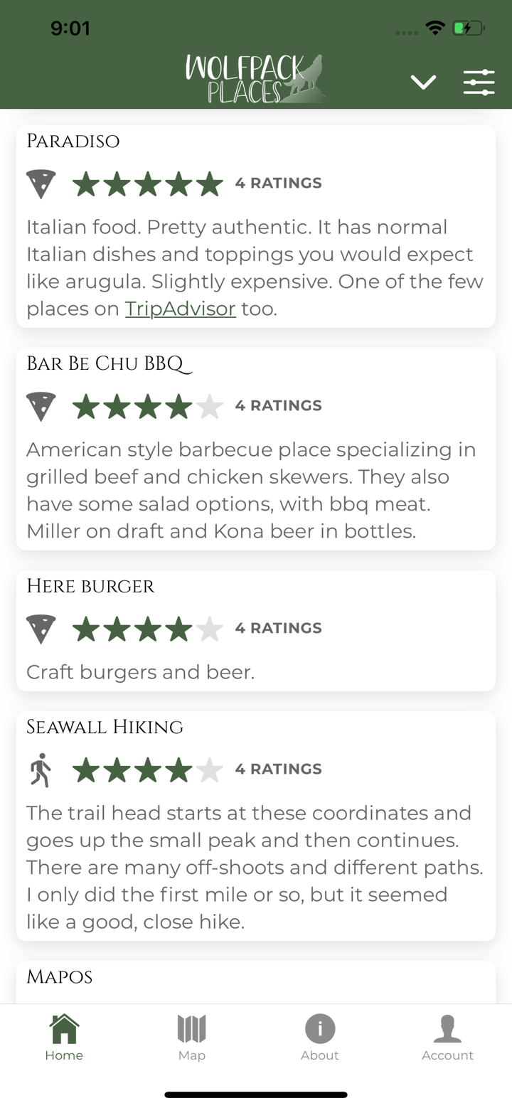 Wolfpack Places screenshot 1