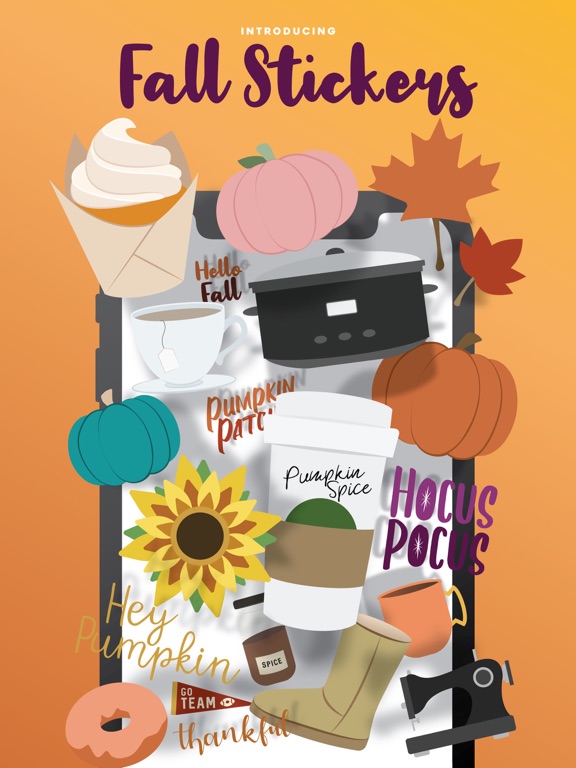 Screenshot #4 pour Fall Stickers
