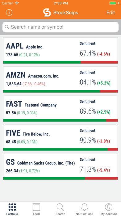 Stocksnips Screenshot
