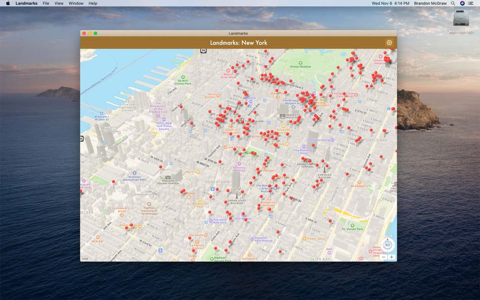 #6. Landmarks New York (macOS) 由: Bicycle Labs LLC