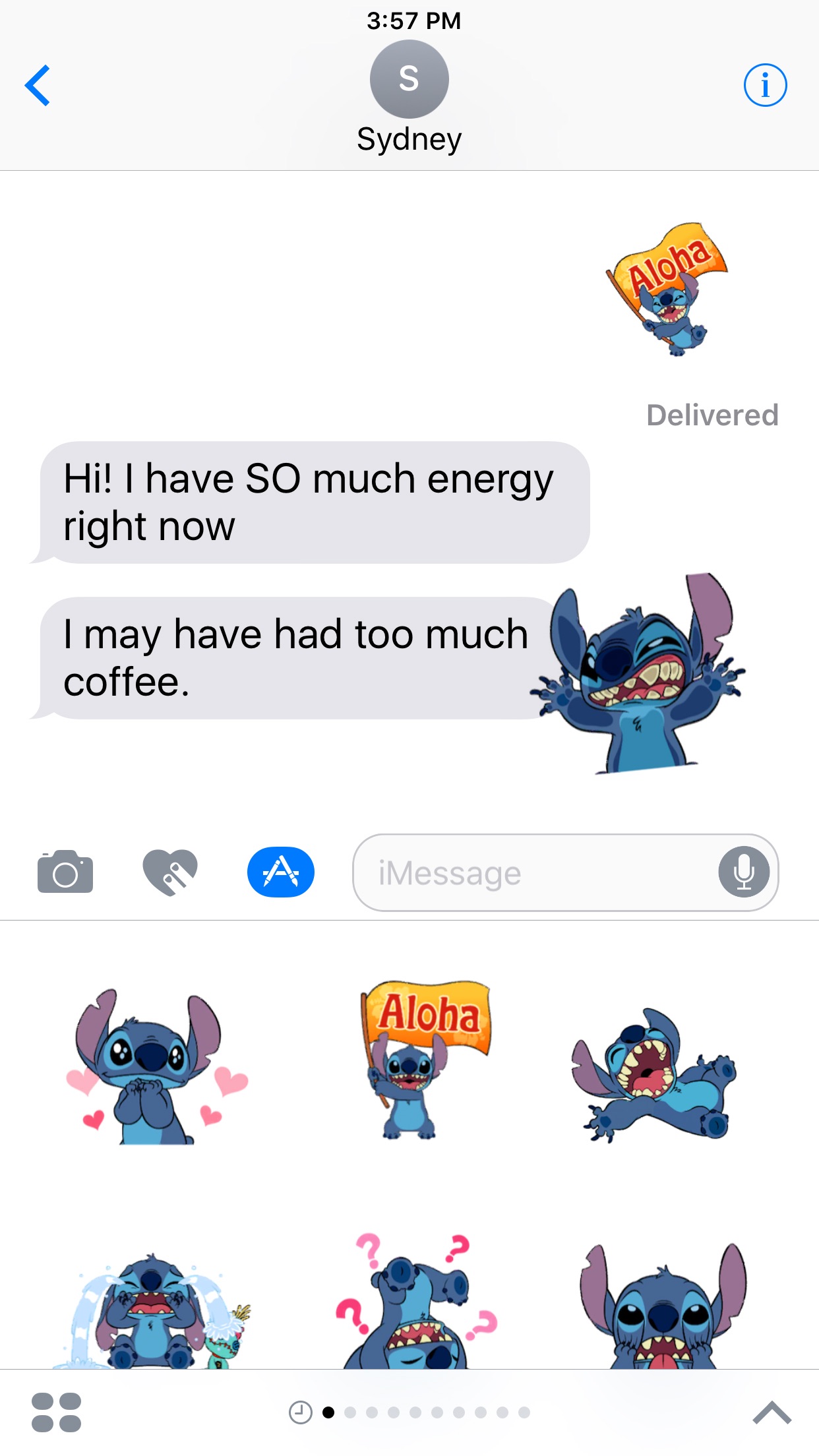 Screenshot 1 of Disney Stickers: Stitch