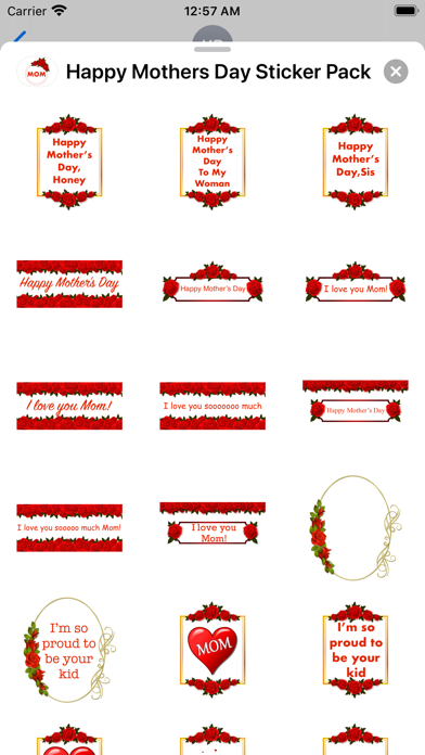 Screenshot #3 pour Happy Mother's Day - Stickers!