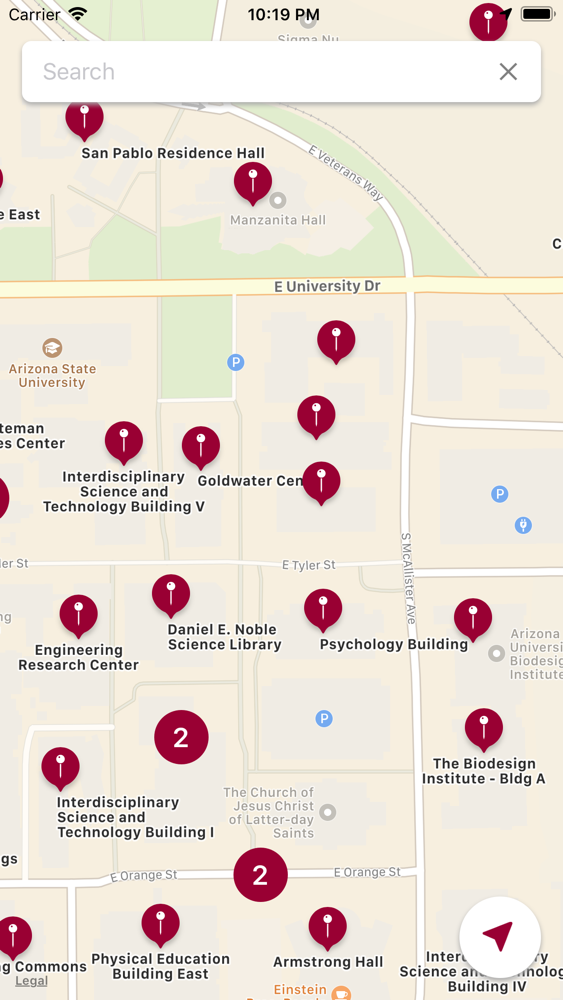 University Of Arizona Campus Map