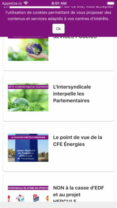 Screenshot #1 pour CFE Energies