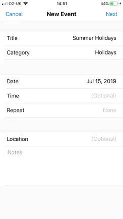 Countdown ▼ iPhone image 4