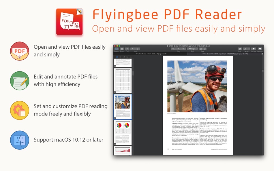 #1. Flyingbee Reader - PDF Reader (macOS) 由: Flyingbee Software Co., Ltd.