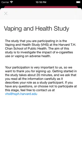 Game screenshot Vaping and Health Study apk