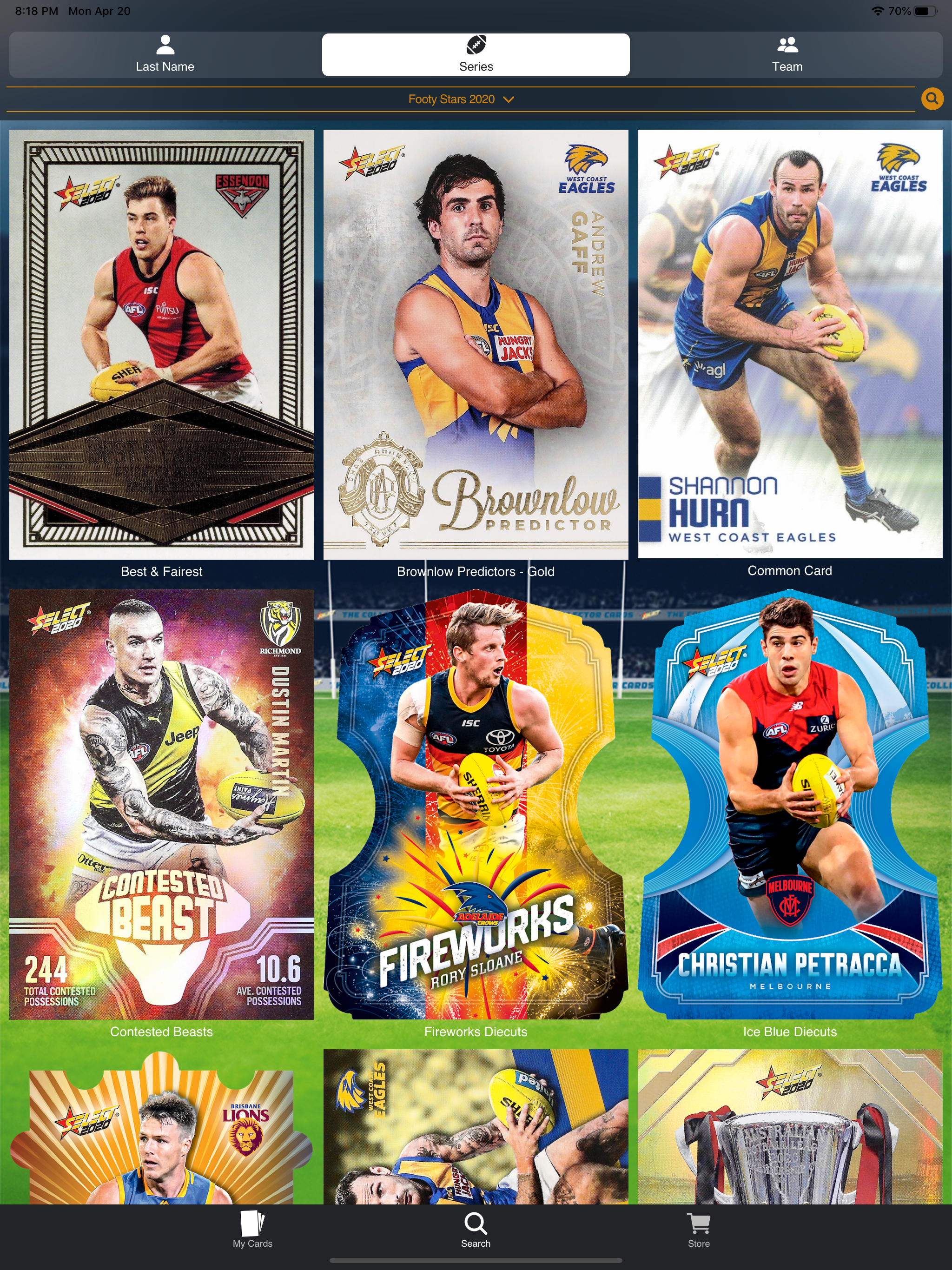 Select Collector Cards