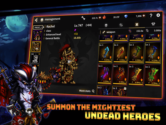 Screenshot #5 pour Skull Arena : Idle Hero RPG