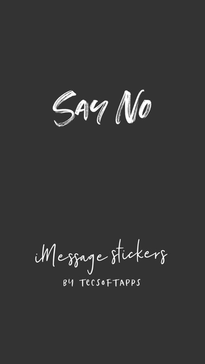 Say No Stickers