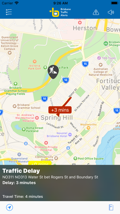 Brisbane Traffic Alerts Screenshot