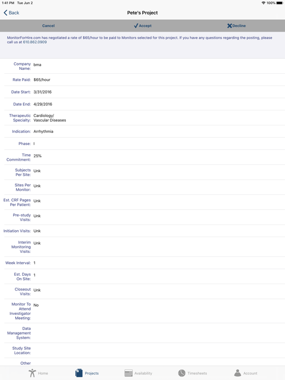 Monitorforhire Mobile iPad screenshot 2 - Business app