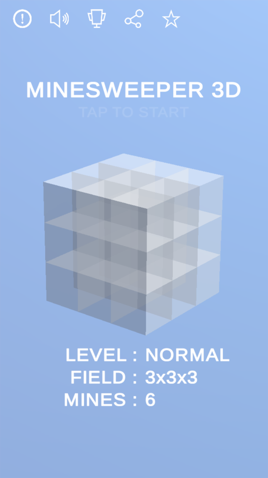 #5. 3D MINESWEEPER -CUBIC- (iOS) 由: Kentaro Hosokawa