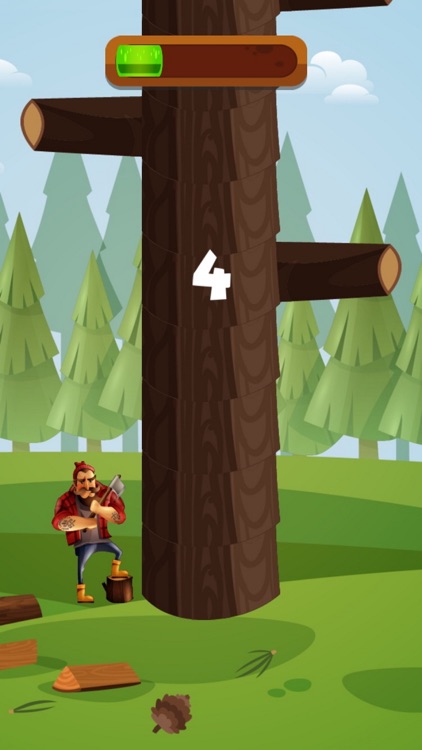 WOODCUTTER DOWN TREE