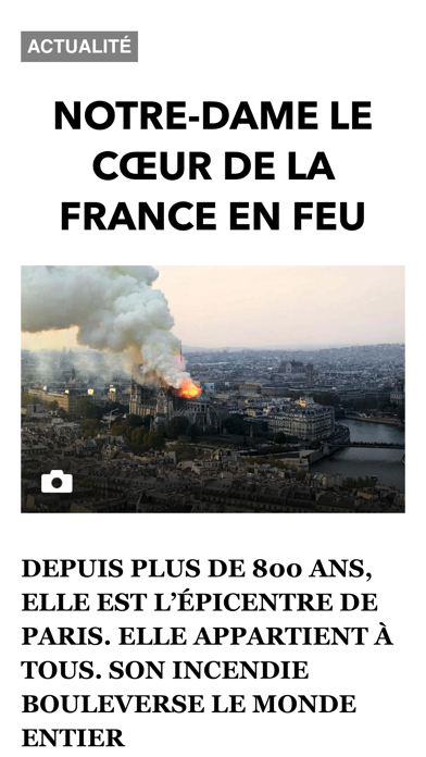 L'ancienne app Paris Match Screenshot