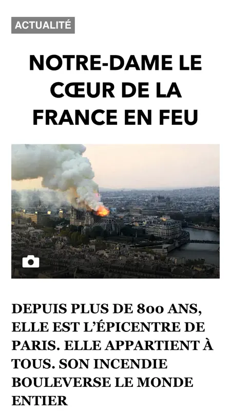 L'ancienne app Paris Match screenshot 4 of 7
