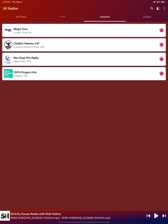 UK Radio Stations Online iPad screenshot 3 - Music app