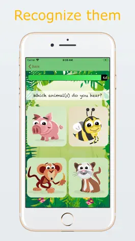 Game screenshot Animals and sounds quiz apk