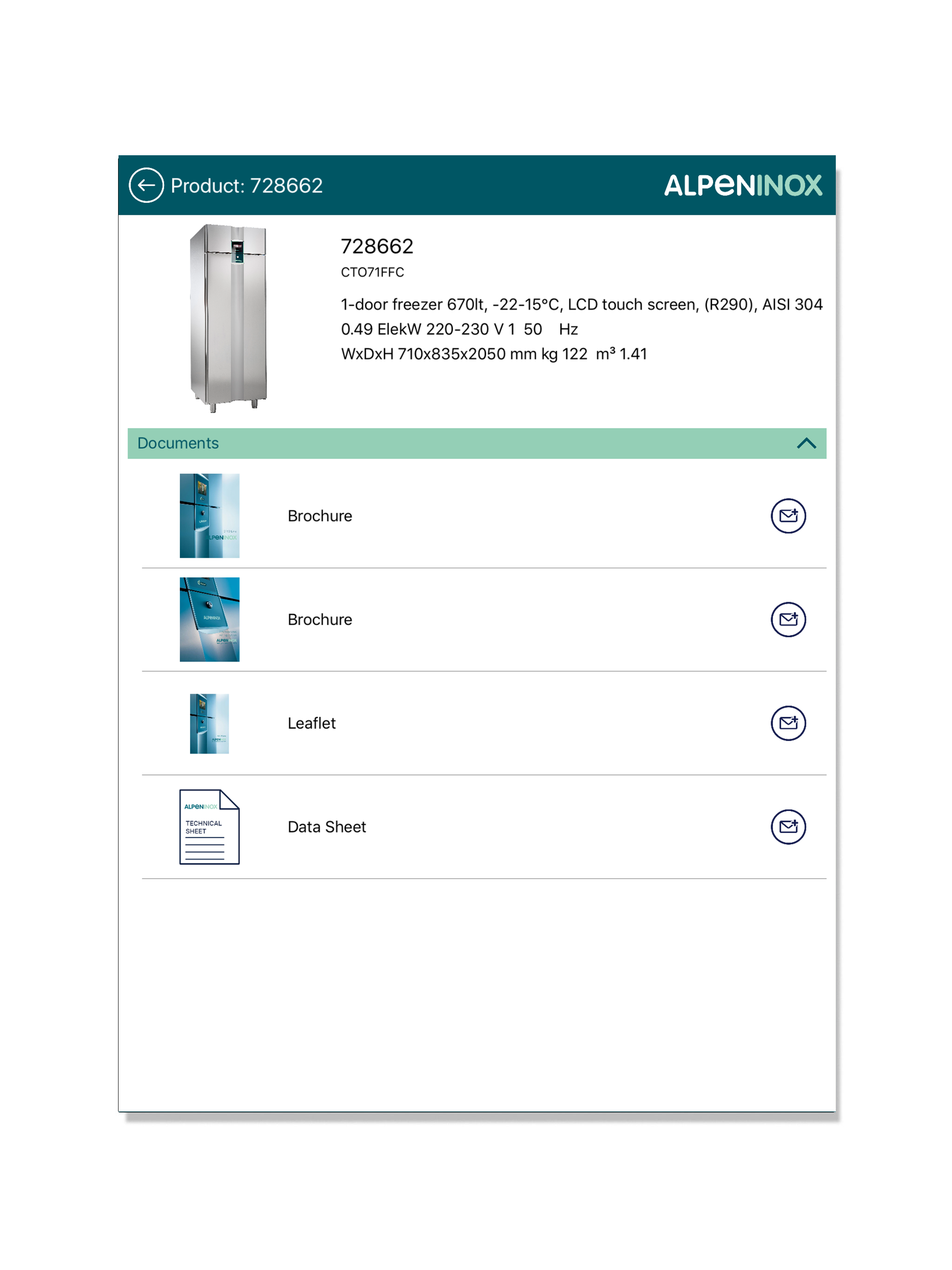 Alpeninox Pricelist