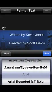 scrolling credits iphone screenshot 2