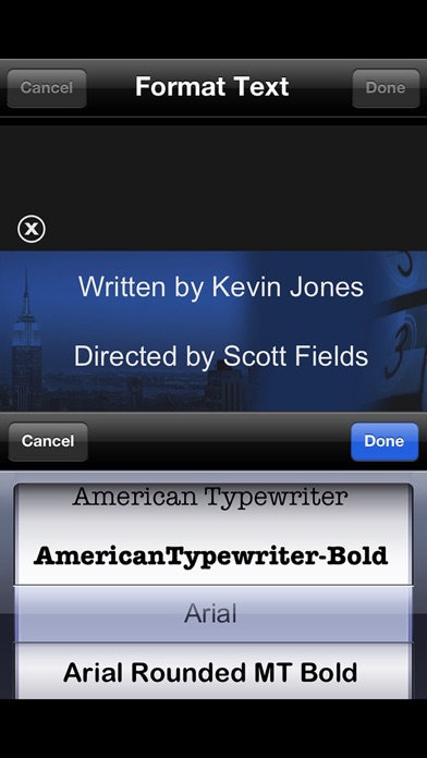 Scrolling Credits - Use with iMovie to Scroll Text in Your Movies Screenshot 2