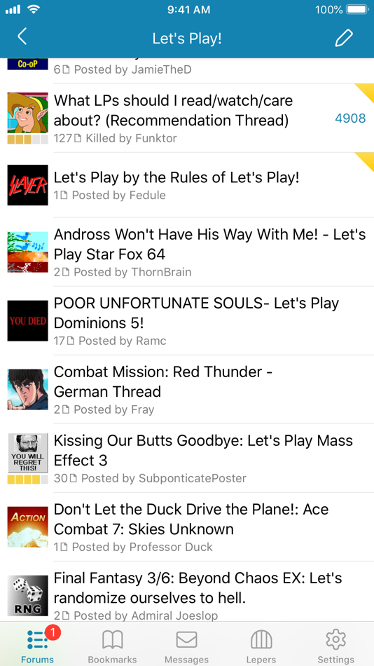 Awful - SA Forums browser (iOS) 由: Nolan Waite Awful - SA Forums browser (iOS) 由: Nolan Waite