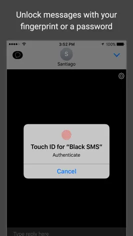 Game screenshot Black SMS - Protected Texts apk