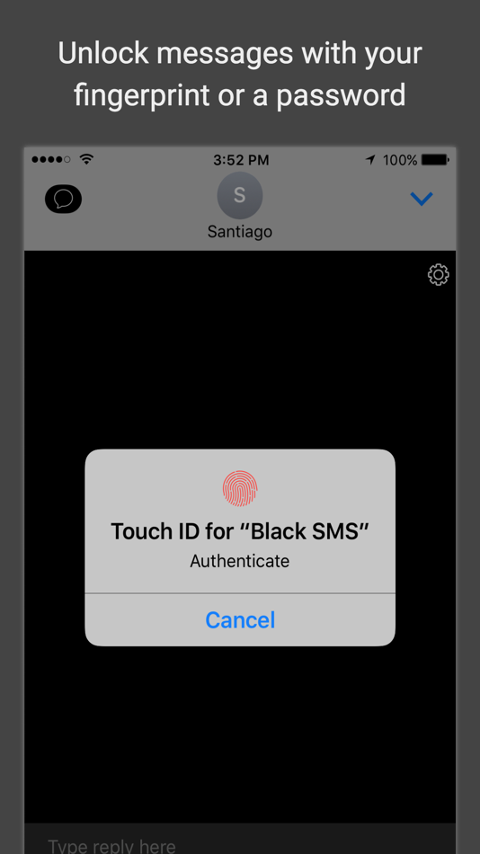 #2. Black SMS - Protected Texts (iOS) 由: Tyler Weitzman