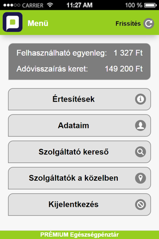 PRÉMIUM Egészségpénztár screenshot 3
