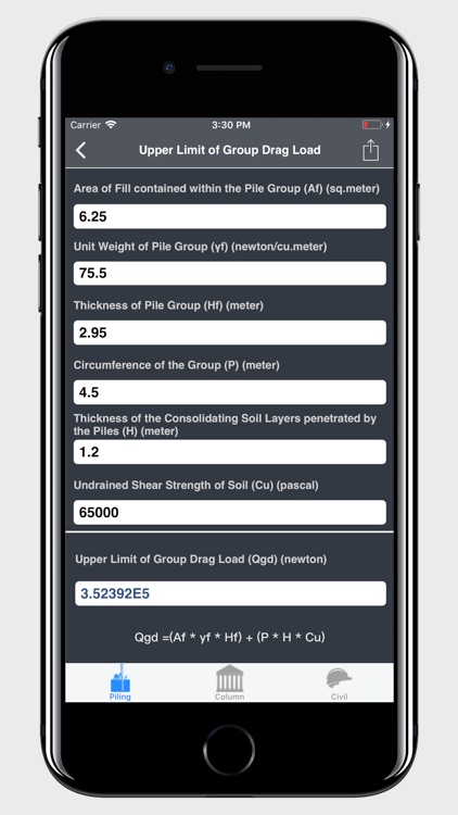 Piles and Piling Calc. - lite screenshot-3