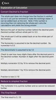 fractions/decimals/fractions iphone screenshot 2