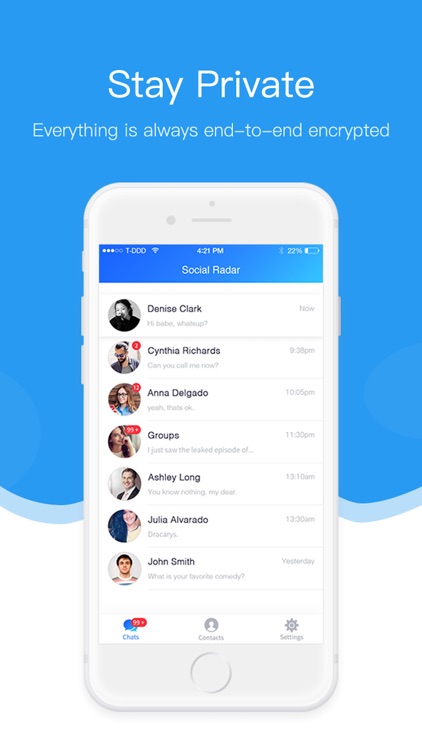 Radar social encryption Chat screenshot-6