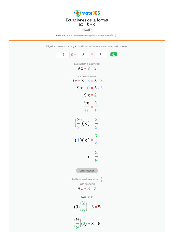 Screenshot #4 pour Ecs. ax+b=c