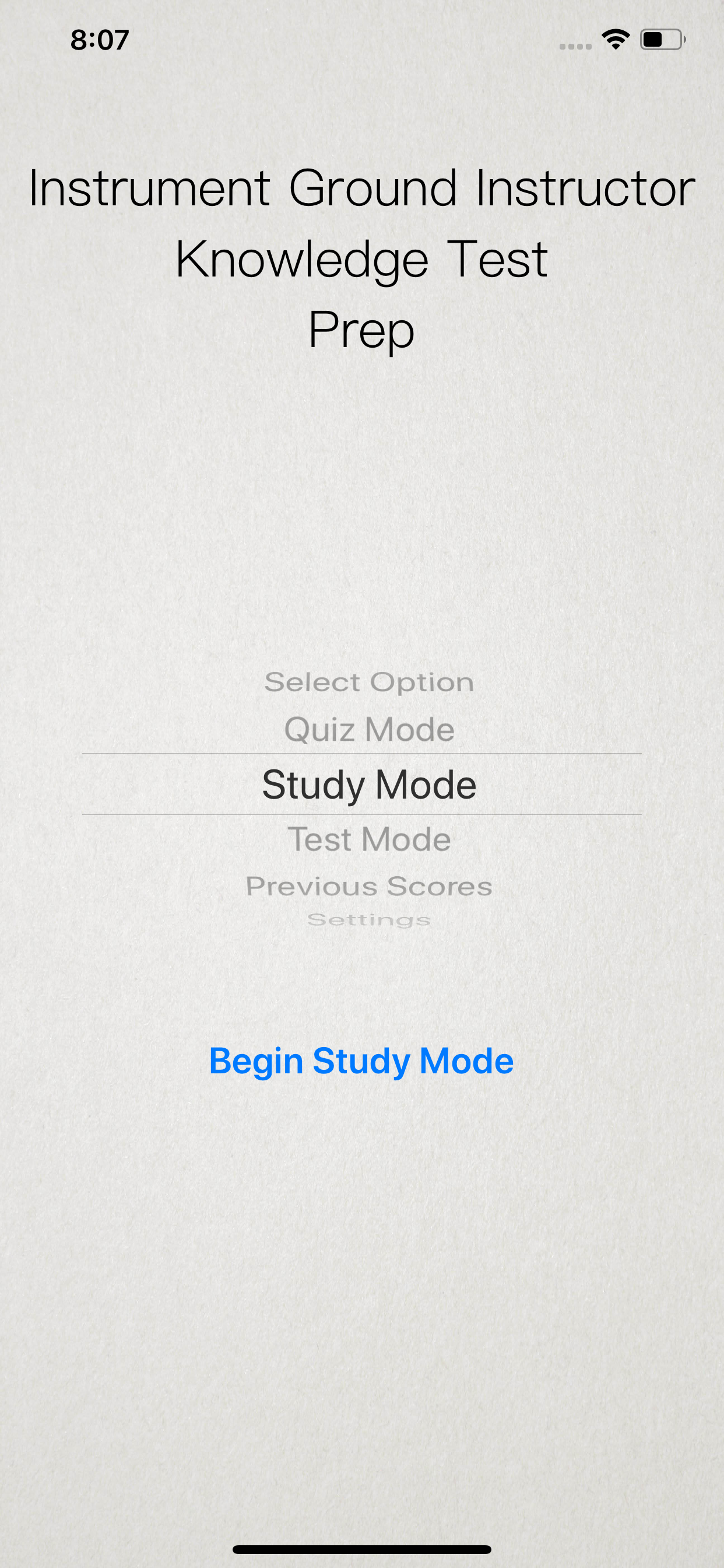 Instrument Ground Instructor