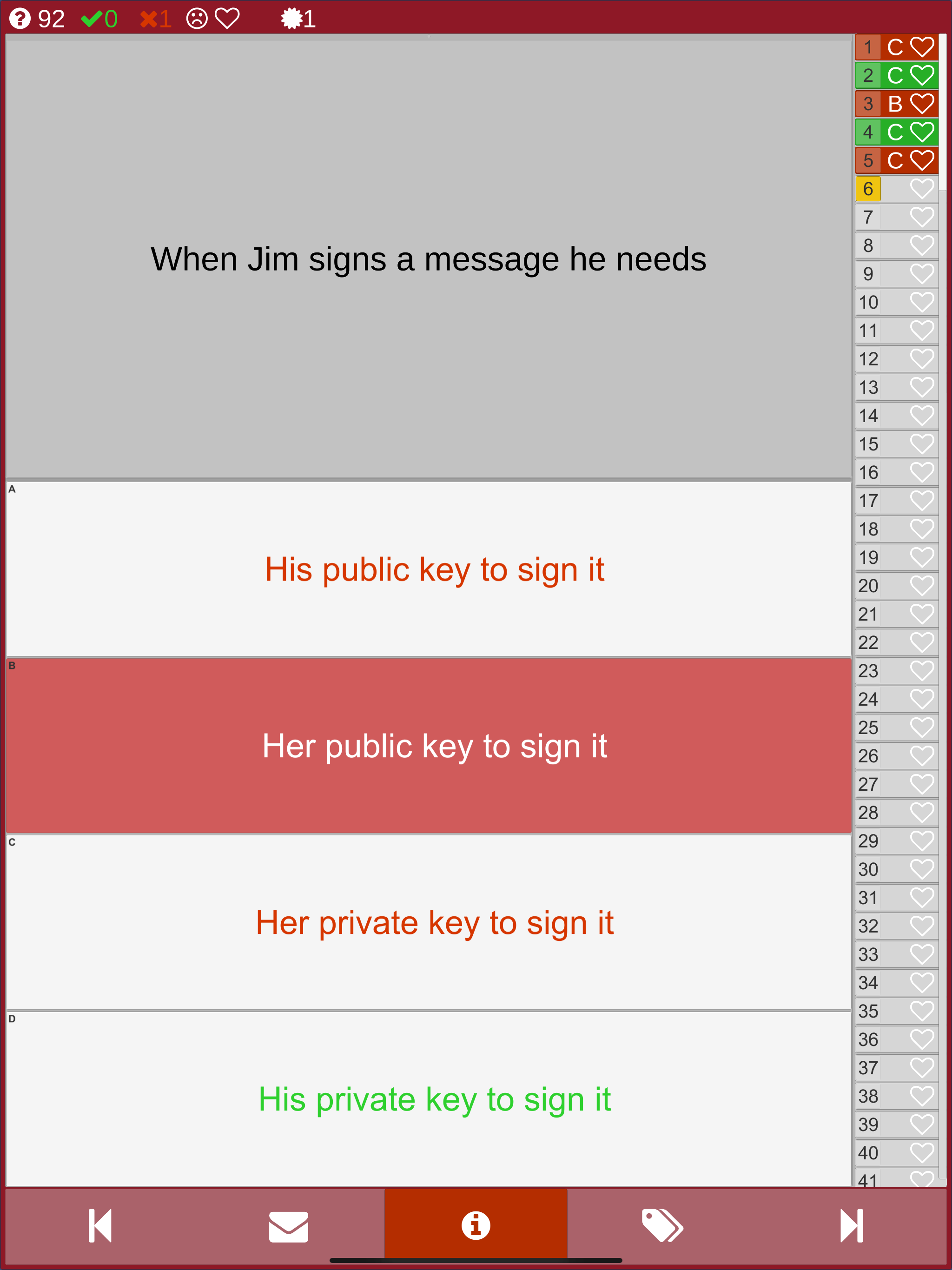 Information Security exam prep screenshot 11