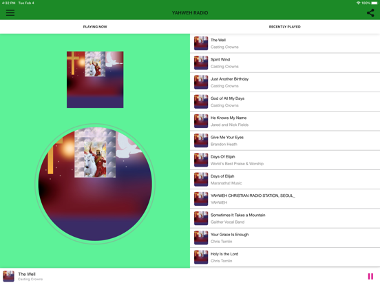 YAHWEH RADIO iPad screenshot 4 - Music app