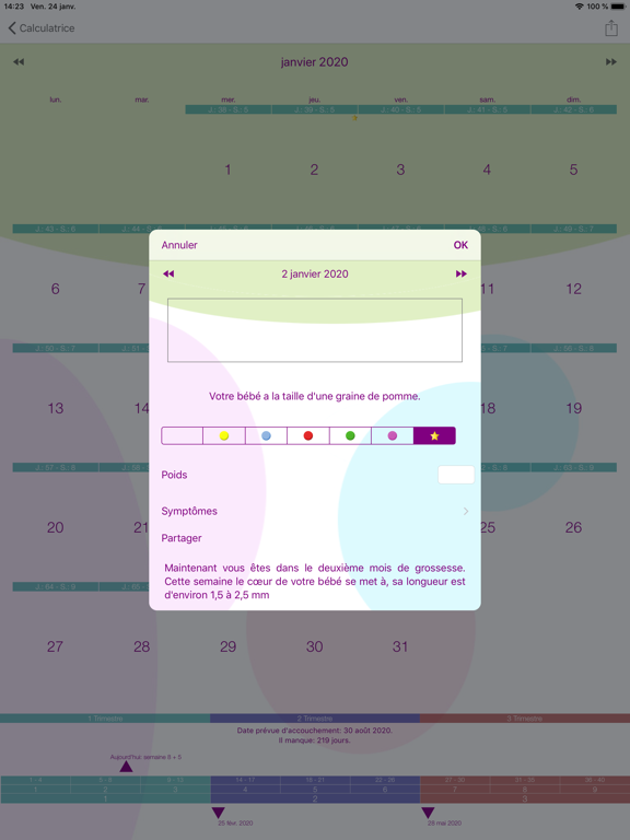 Screenshot #6 pour Calendrier de grossesse